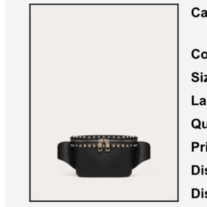 Valentino - Rockstud Grainy Calfskin Belt Bag